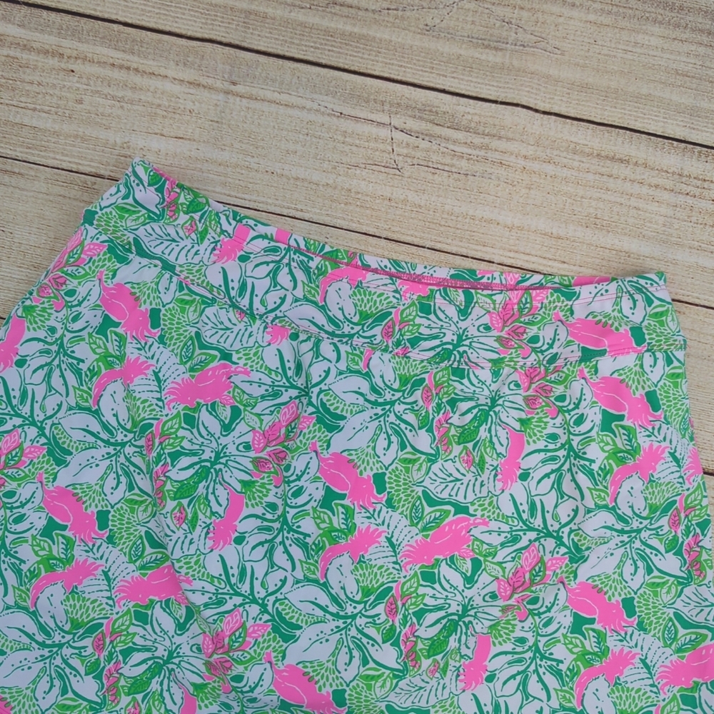 Lilly Pulitzer Kellyann Skirted Swim Bottom Botanical Green Just Wing It  12 - Picture 6 of 9
